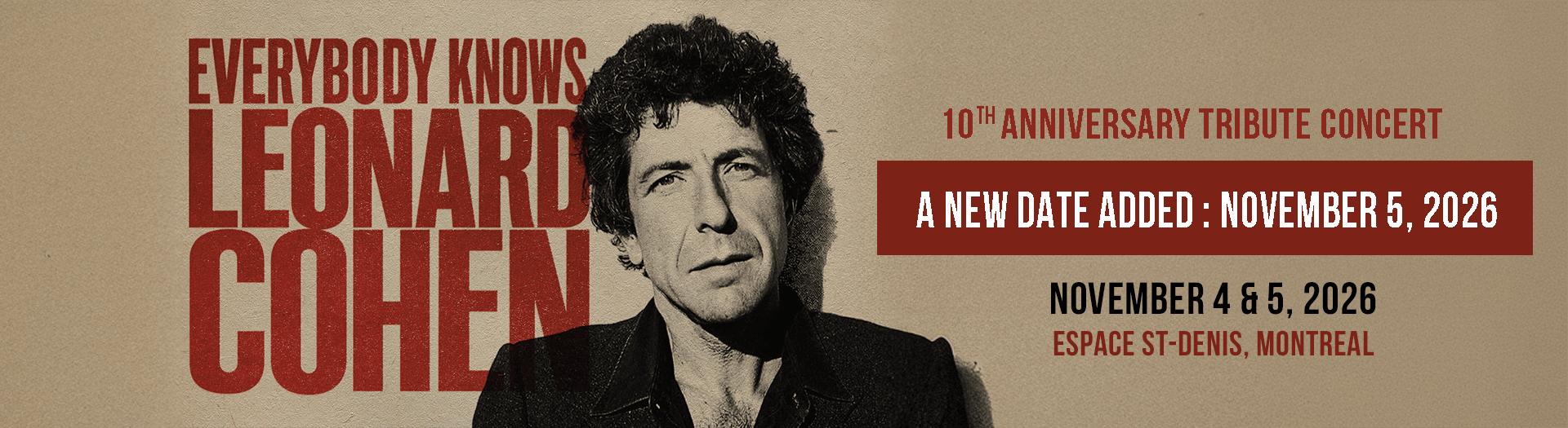 Everybody Knows Leonard Cohen
