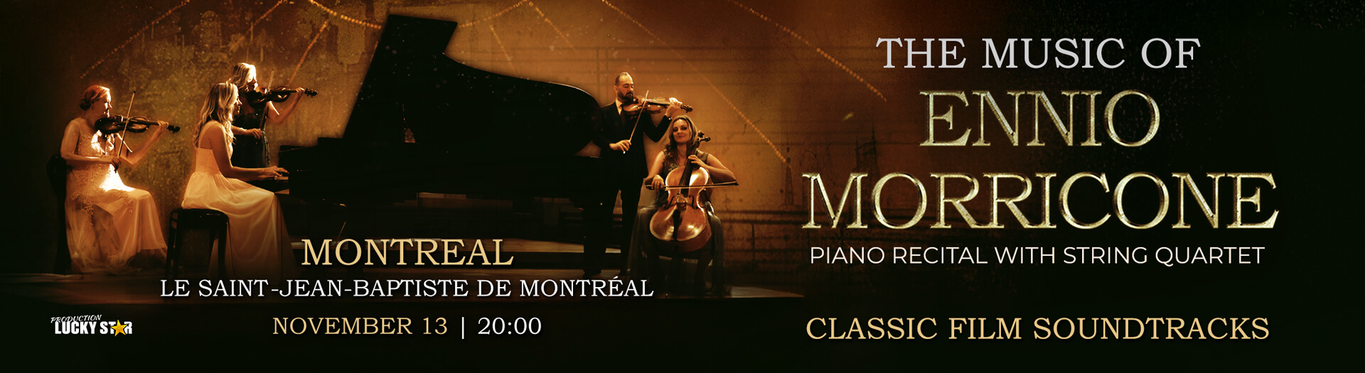 The Music of Ennio Morricone - Piano Recital with String Quartet