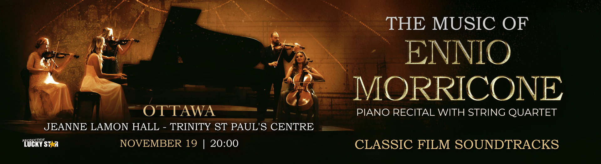 The Music of Ennio Morricone - Piano Recital with String Quartets