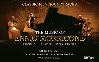 La musique d'Ennio Morricone récital de piano avec quatuor à cordes